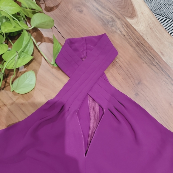 Boutique Vintage Keyhole Choker Off Shoulder Bishop Sleeve Satin Top - Picture 5 of 14